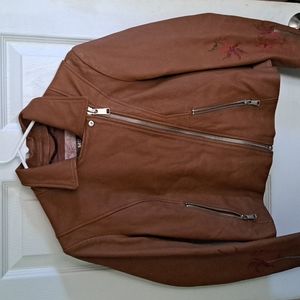AM82 Brown Women's Leather Jacket